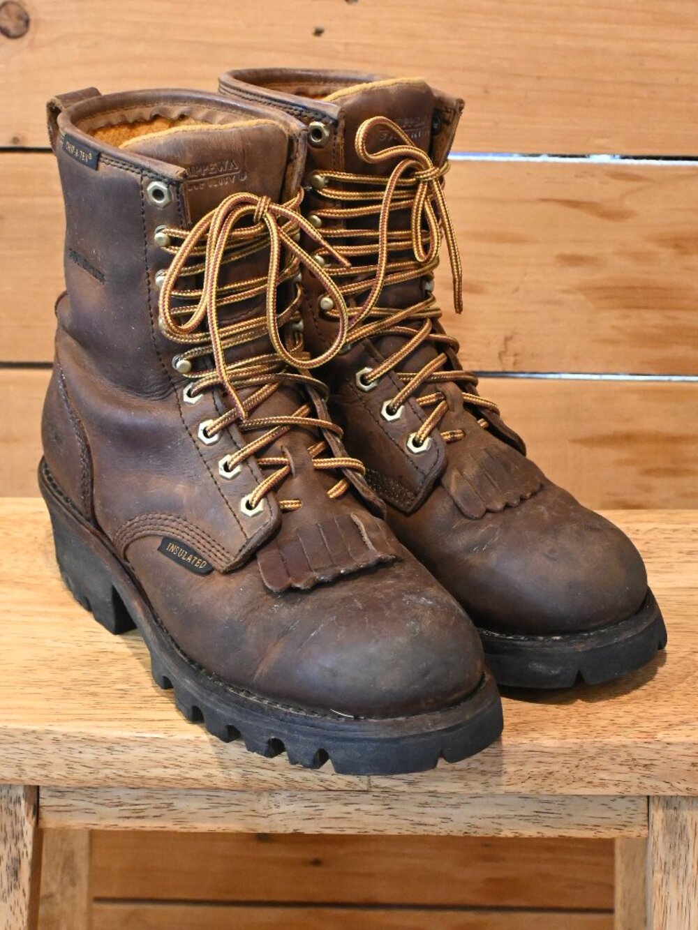 Chippewa Insulated Waterproof Logger Boots - W 8